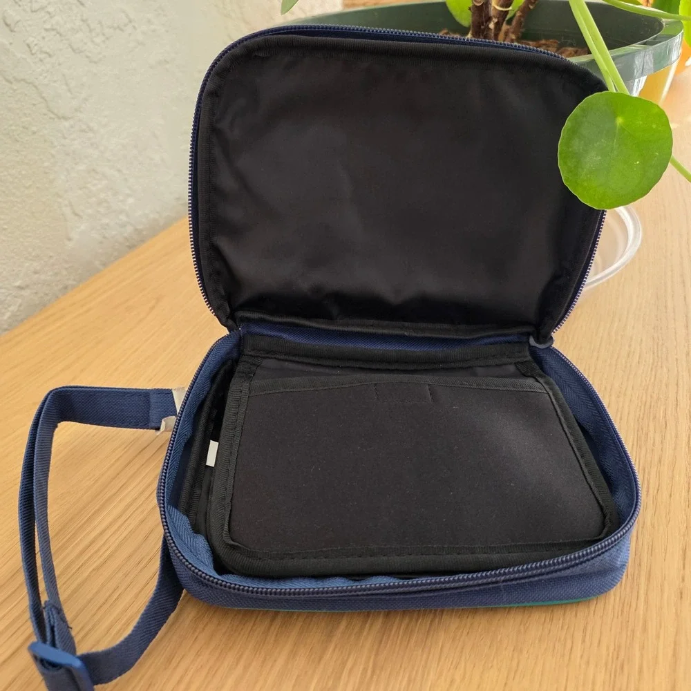 Walt Disney World 2015 Sorcerer Mickey Crossbody Camera Bag Navy NWOT